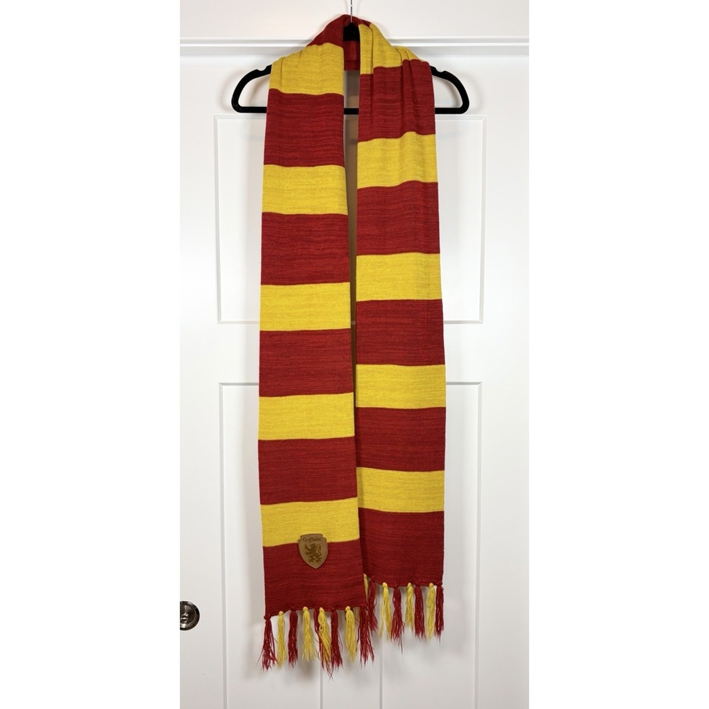 Harry Potter Gryffindor Scarf Warner Brothers Hogwarts Costume Red Yellow